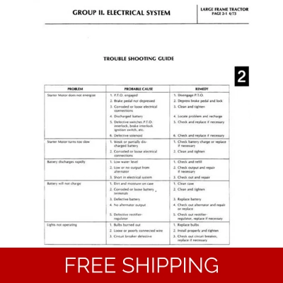 BOLENS-LARGE-FRAME-SERVICE-ELECTRICAL-MANUAL